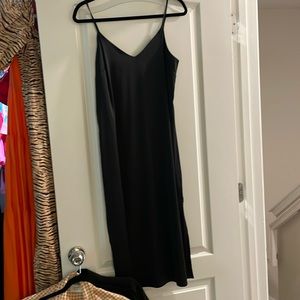 Black slip dress